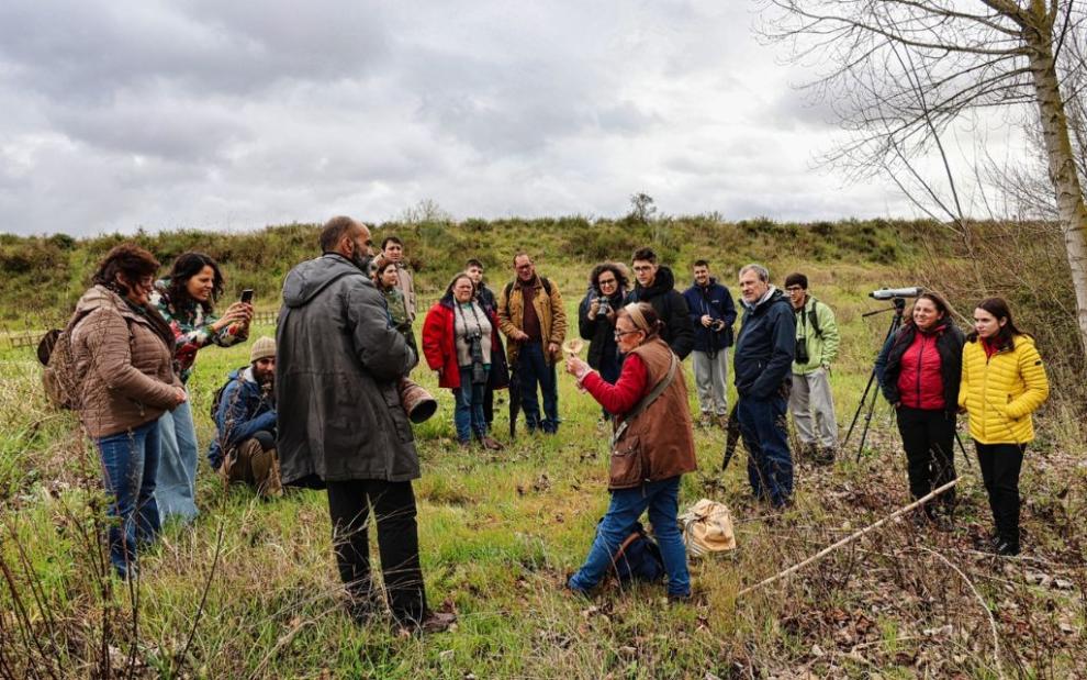group of visitors of the Paul da Gouxa site